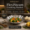 ARVENA™ FlexiSteam Folding Steamer Basket