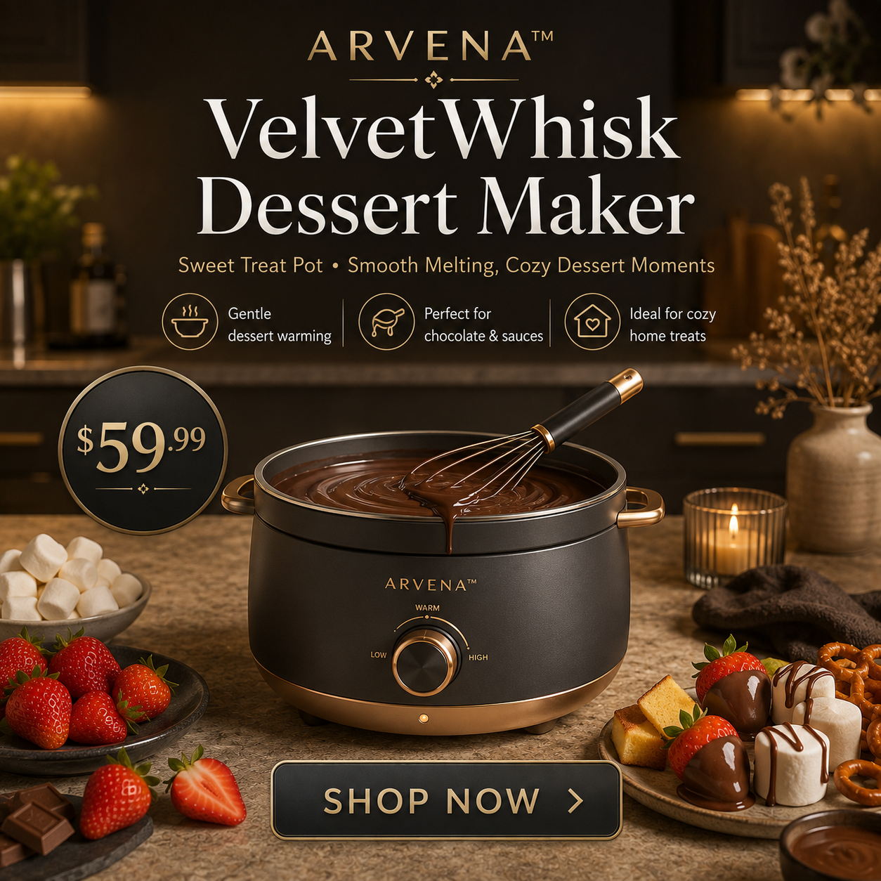 ARVENA™ VelvetTreat Dessert Maker
